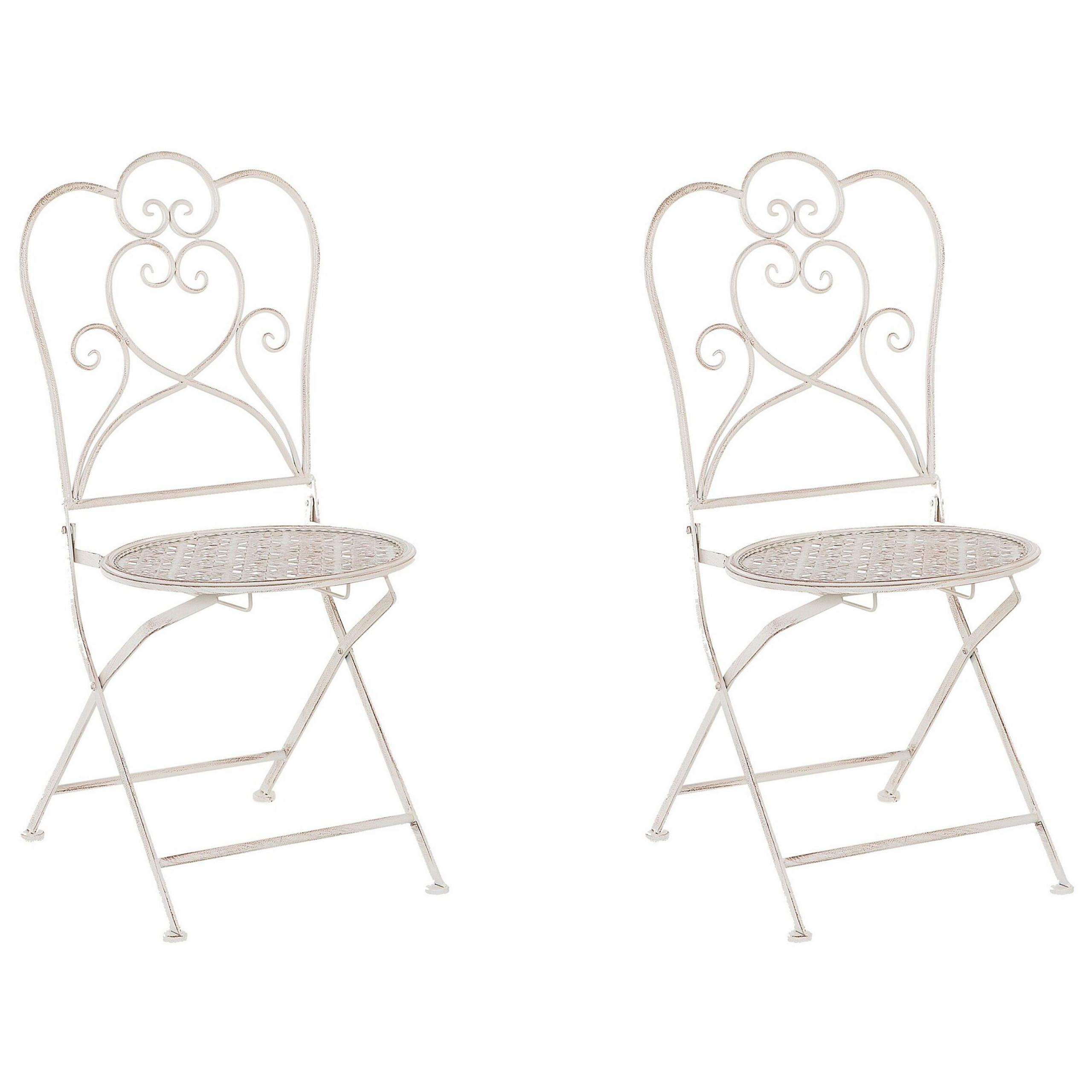 wohnli-moebel-suche-800000544470 Wohnli Möbelsuche - GARTENSTUHL 2er-Set Metall helles beige Trieste