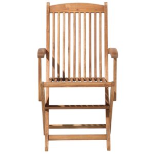 wohnli-moebel-suche-800000544480-1 GARTENSTUHL 2er-Set mit Armlehnen Akazienholz hellbraun Maui Holz Beliani Garten & Outdoor > Gartenmöbel > Gartenstühle Braun