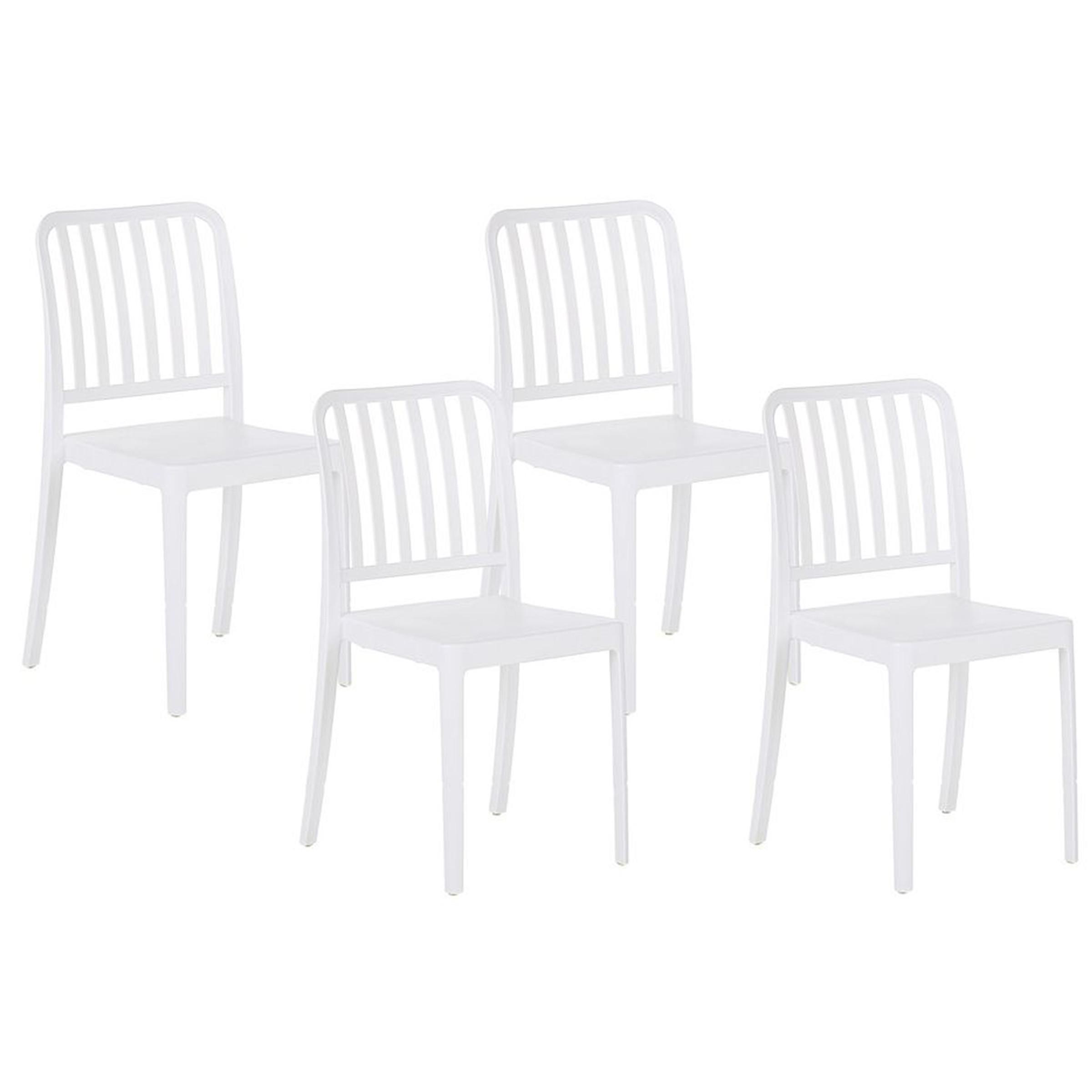 wohnli-moebel-suche-800000544495 Wohnli Möbelsuche - GARTENSTUHL 4er-Set Kunststoff weiß Sersale