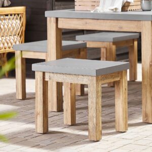 wohnli-moebel-suche-800000544501-1 GARTENSTUHL Akazienholz grau Ostuni Stein Beliani Möbel > Sessel > Hocker Grau