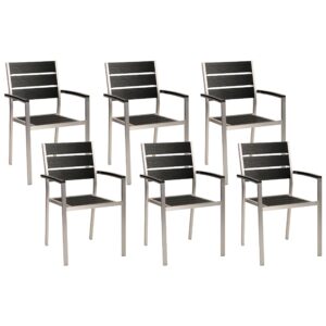 wohnli-moebel-suche-800000544502 Wohnli Möbelsuche - GARTENSTUHL 6er-Set Kunstholz schwarz Vernio