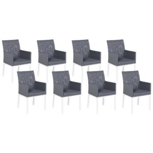 wohnli-moebel-suche-800000544526 Wohnli Möbelsuche - GARTENSTUHL 8er-Set Aluminium grau Bacoli
