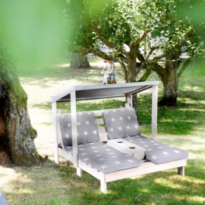 OUTDOORSITZGELEGENHEIT Little Stars Holz Roba Garten & Outdoor > Gartenmöbel > Gartenliegen Grau