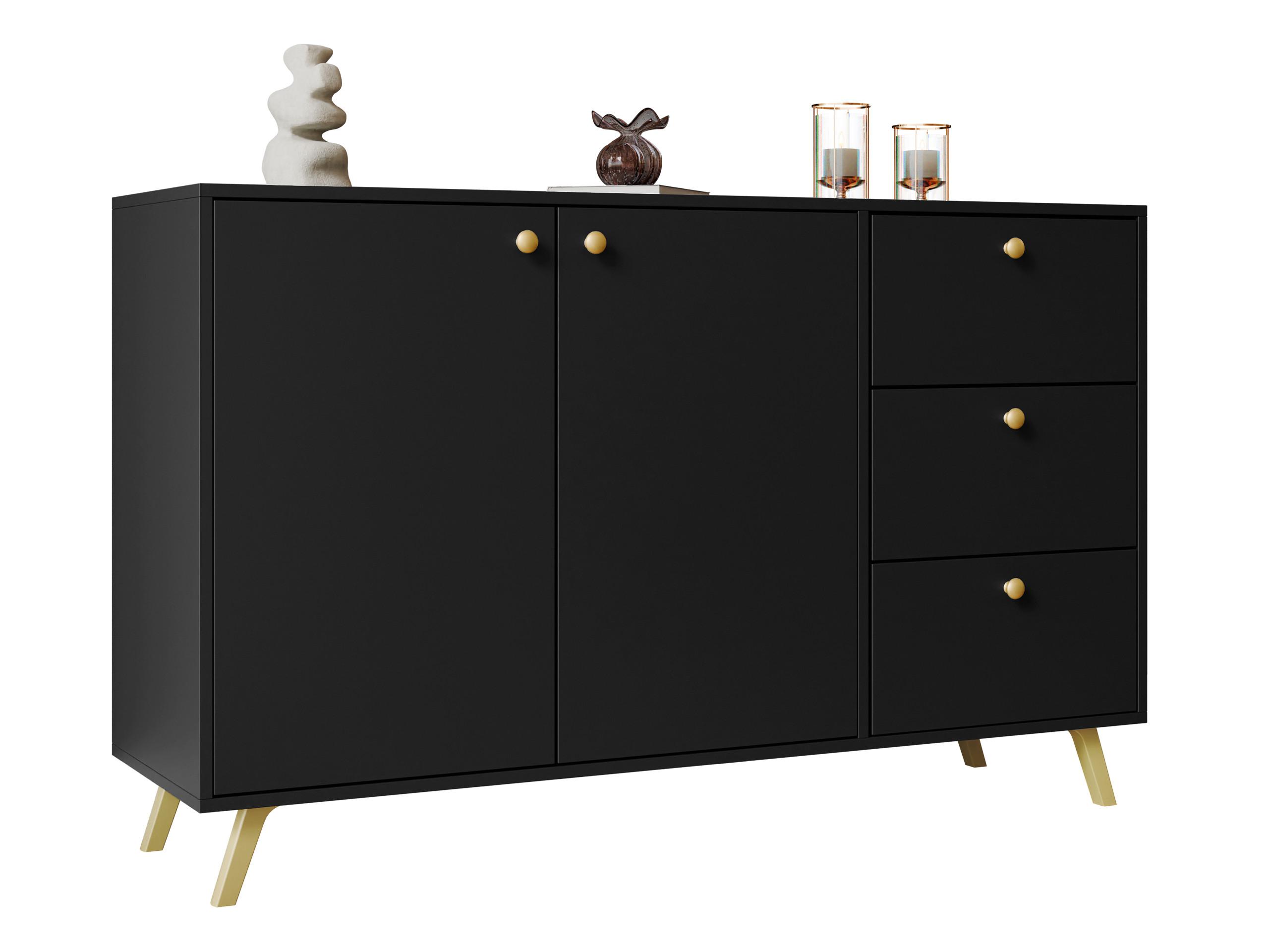 KOMBIKOMMODE Siena 2D3S Holzwerkstoff MIRJAN24 Möbel > Kommoden & Schubladenschränke > Kommoden Schwarz