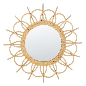 wohnli-moebel-suche-800000548046 Wohnli Möbelsuche - WANDSPIEGEL Rattan natürlich Sonnenform 60 cm Telakia