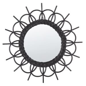 wohnli-moebel-suche-800000548047 Wohnli Möbelsuche - WANDSPIEGEL Rattan schwarz Sonnenform 60 cm Telakia