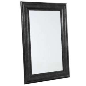 WANDSPIEGEL schwarz rechteckig 60/90 cm Lunel Kunststoff Beliani Spiegel > Wandspiegel Schwarz