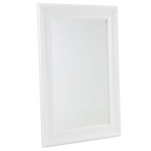 wohnli-moebel-suche-800000548059-1 WANDSPIEGEL weiß rechteckig 60/90 cm Lunel Kunststoff Beliani Spiegel > Wandspiegel Weiß