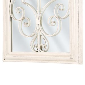 wohnli-moebel-suche-800000548067-1 WANDSPIEGEL weiß Fensteroptik 49/97 cm Campel Metall Beliani Spiegel > Wandspiegel Weiß