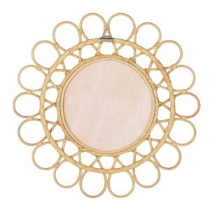 wohnli-moebel-suche-800000548077-1 WANDSPIEGEL Rattan natürlich Sonnenform 60 cm Babai Naturmaterialien Beliani Spiegel > Wandspiegel Beige