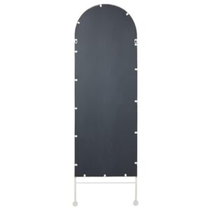 WANDSPIEGEL Metall weiß 45/145 cm Jarnages Metall Beliani Spiegel > Wandspiegel Weiß