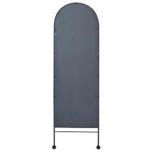 wohnli-moebel-suche-800000548099-1 WANDSPIEGEL Metall schwarz 45/145 cm Jarnages Metall Beliani Spiegel > Wandspiegel Schwarz