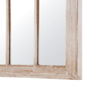 wohnli-moebel-suche-800000548104-1 WANDSPIEGEL beige Fensteroptik 69/89 cm Embry Metall Beliani Spiegel > Wandspiegel Beige