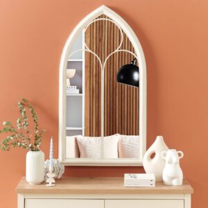 wohnli-moebel-suche-800000548118-1 WANDSPIEGEL weiß Fensteroptik 62/113 cm Trelly Metall Beliani Spiegel > Wandspiegel Weiß