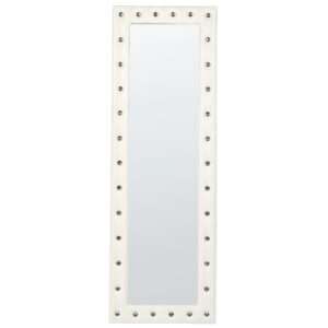 wohnli-moebel-suche-800000548128-1 STEHSPIEGEL ausKunstleder50/150cmWeissANSOUIS Ansouis Kunststoff Beliani Spiegel > Standspiegel Weiß