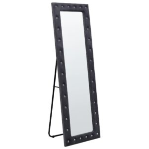 wohnli-moebel-suche-800000548137 Wohnli Möbelsuche - STEHSPIEGEL Samt dunkelgrau rechteckig 50/150 cm Ansouis