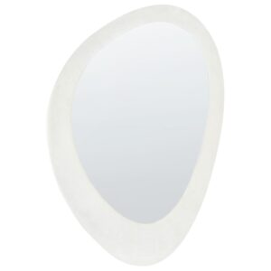 wohnli-moebel-suche-800000548163 Wohnli Möbelsuche - WANDSPIEGEL Samtstoff weiß oval 60/90 cm Audes
