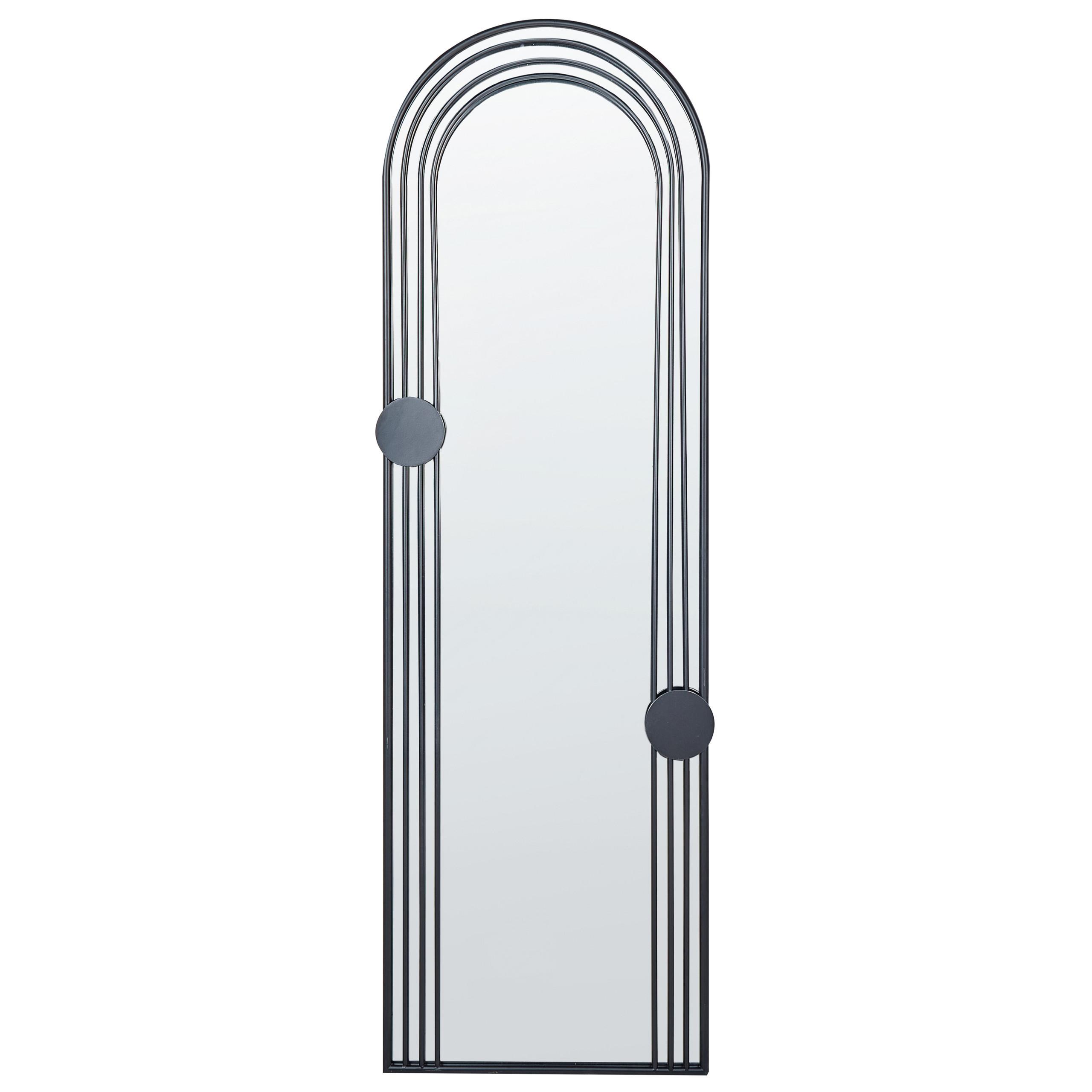 wohnli-moebel-suche-800000548177 Wohnli Möbelsuche - WANDSPIEGEL schwarz Metall 45/146 cm Ajain