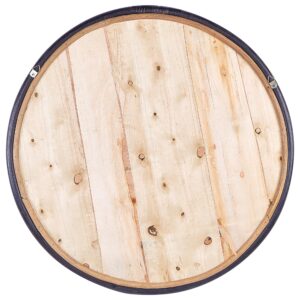 wohnli-moebel-suche-800000548190-1 WANDSPIEGEL Rattan naturfarben/schwarz rund 60 cm Daksa Naturmaterialien Beliani Spiegel > Wandspiegel Braun