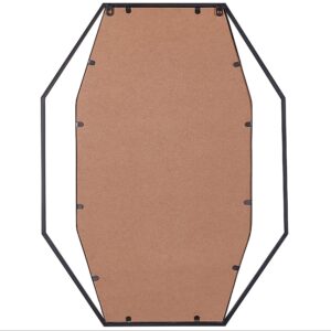 WANDSPIEGEL graphitgrauachteckig 80/60 cm Nire Metall Beliani Spiegel > Wandspiegel Grau
