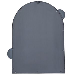 WANDSPIEGEL schwarz Metall 69/80 cm Aulon Metall Beliani Spiegel > Wandspiegel Schwarz