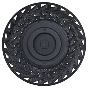 wohnli-moebel-suche-800000548273-1 WANDSPIEGEL schwarz rund 60 cm Tierga Kunststoff Beliani Spiegel > Wandspiegel Schwarz