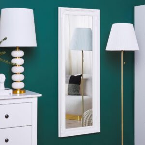 wohnli-moebel-suche-800000548315-1 WANDSPIEGEL weiß rechteckig 51/141 cm Vars Kunststoff Beliani Spiegel > Wandspiegel Weiß