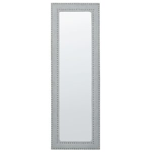 wohnli-moebel-suche-800000548321-1 STANDSPIEGEL aus Kunstleder 50/150 cm Hellgrau Locronan Kunststoff Beliani Spiegel > Standspiegel Grau