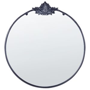 Wohnli Möbelsuche - WANDSPIEGEL schwarz Metall rund 67 cm Sommant