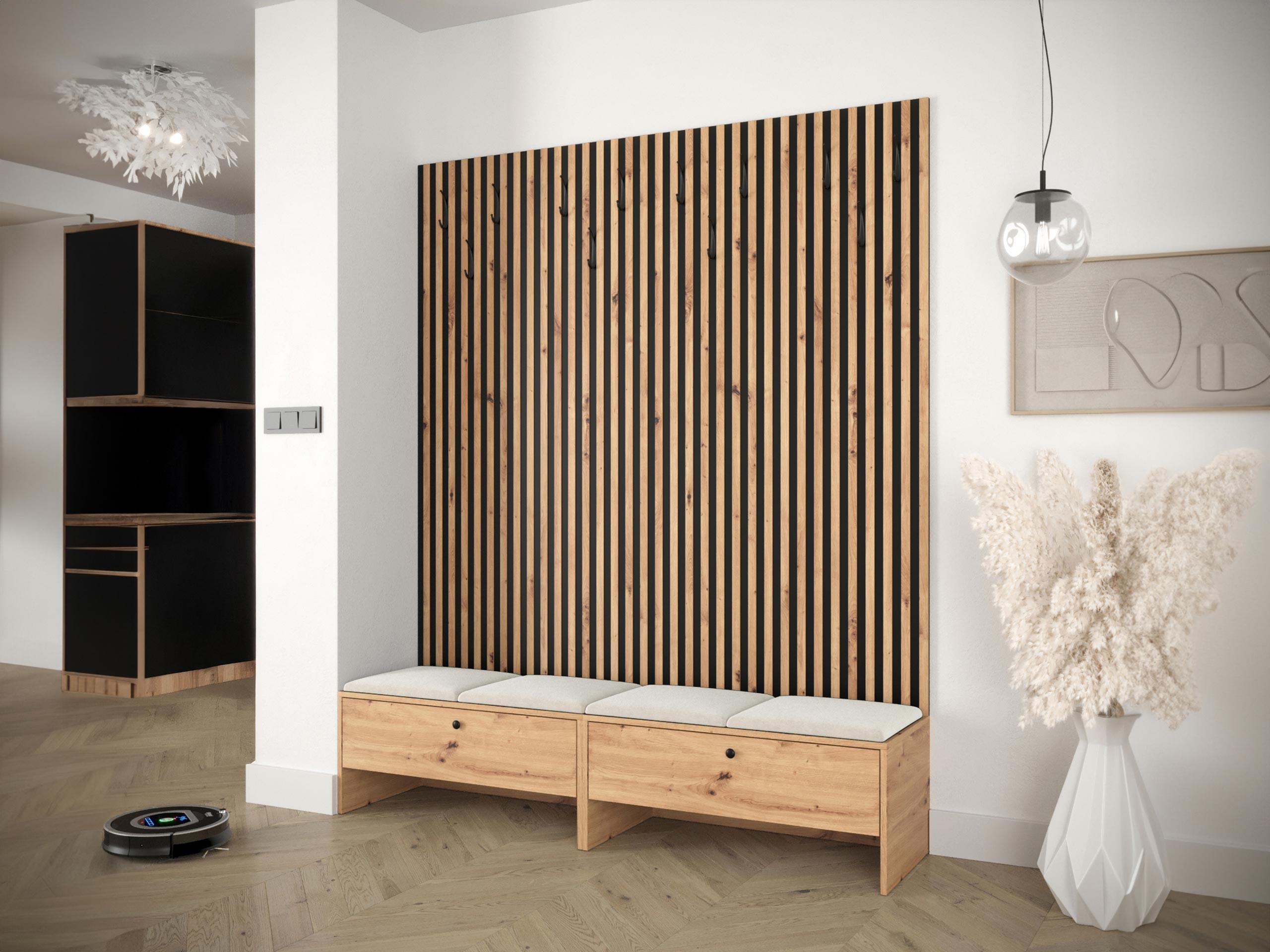 GARDEROBE Balma V Holzwerkstoff MIRJAN24 Garderoben Beige