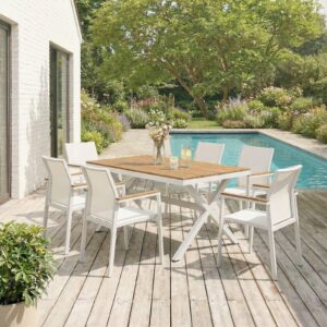wohnli-moebel-suche-800000555203-1 GARTENMÖBEL SET WINDY 7er Set beige Metall IDIMEX Garten & Outdoor > Gartenmöbel > Gartenmöbel-Sets Beige