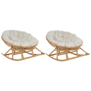wohnli-moebel-suche-800000561045 Wohnli Möbelsuche - SCHAUKELSTUHL 2er-SET Rattan naturfarben/hellbeige Orvieto