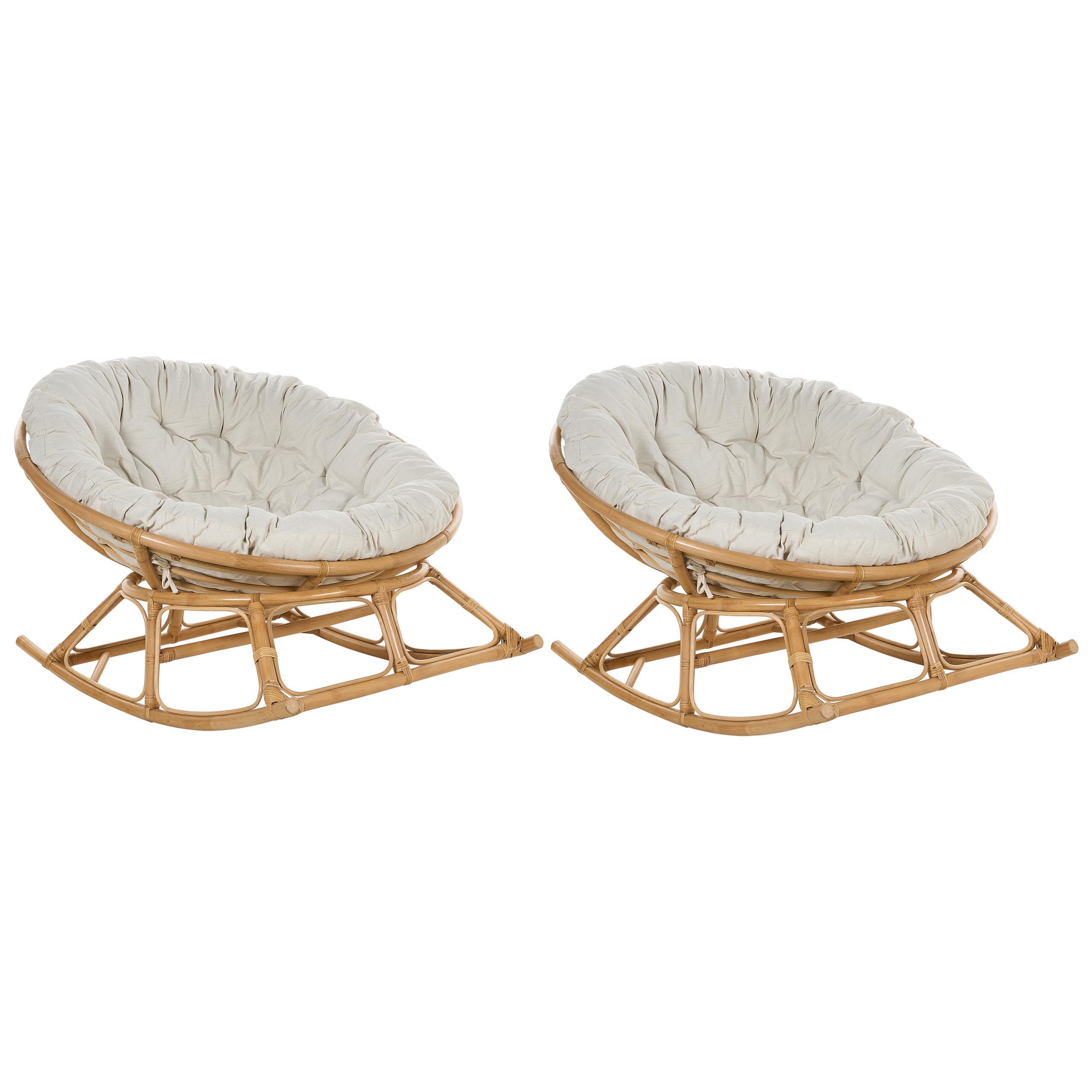 wohnli-moebel-suche-800000561045 Wohnli Möbelsuche - SCHAUKELSTUHL 2er-SET Rattan naturfarben/hellbeige Orvieto