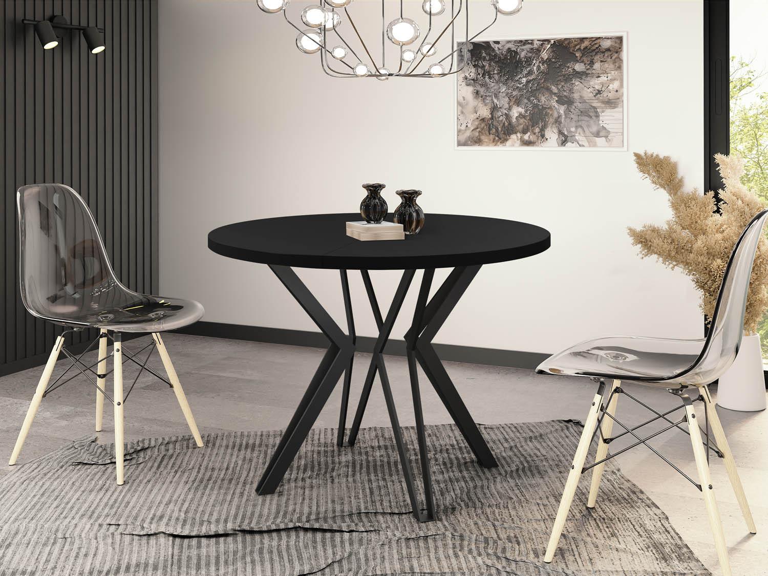wohnli-moebel-suche-800000561370-1 Schwarz 120-200/120/76 cm