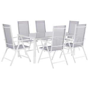 wohnli-moebel-suche-800000561511 Wohnli Möbelsuche - GARTENMÖBEL SET 6-Sitzer Aluminium grau Catania