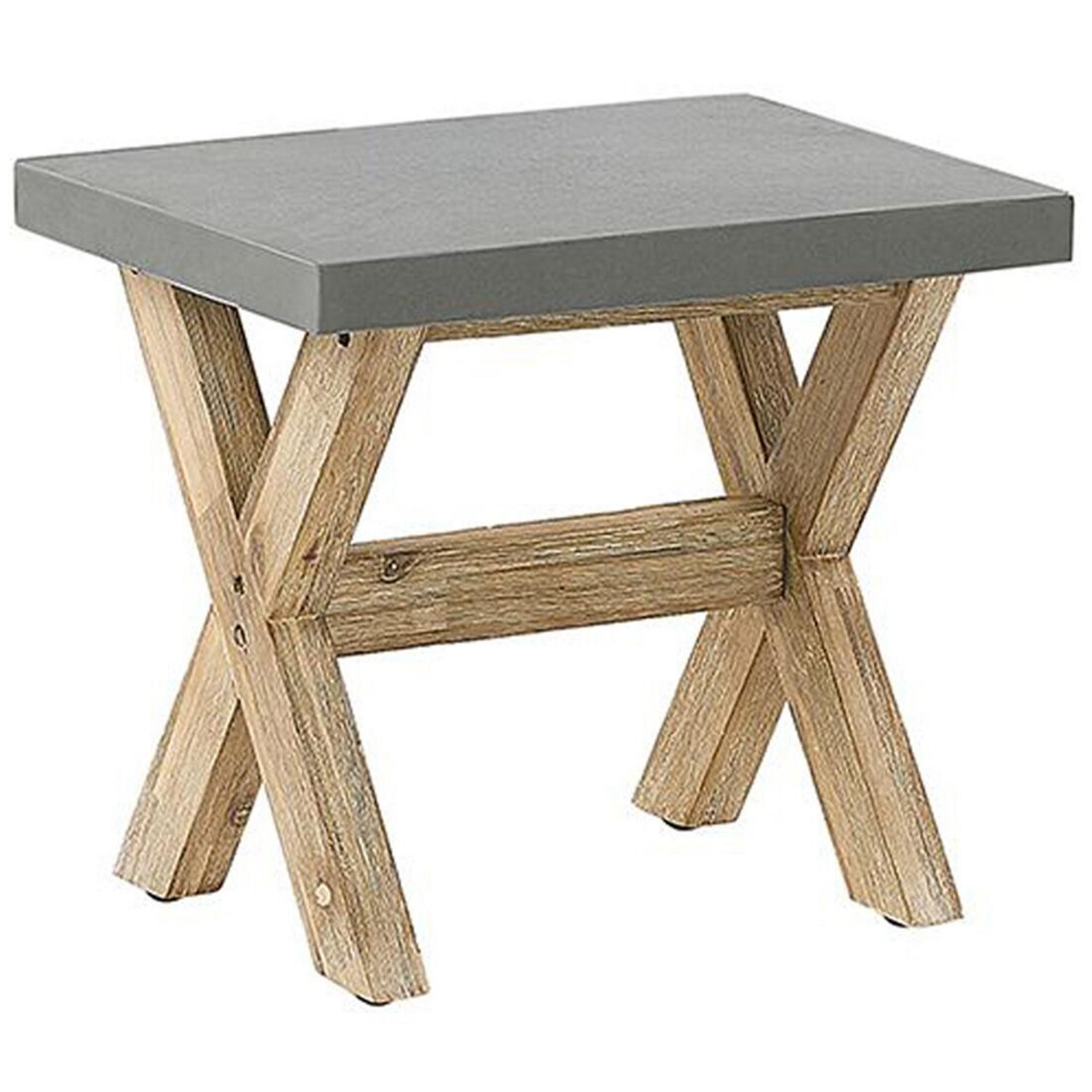 wohnli-moebel-suche-800000561528 Wohnli Möbelsuche - HOCKER Faserzement/Akazienholz grau/heller Holzfarbton Olbia