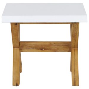 wohnli-moebel-suche-800000561529-1 HOCKER Faserzement weiß Olbia Stein Beliani Möbel > Sessel > Hocker Weiß
