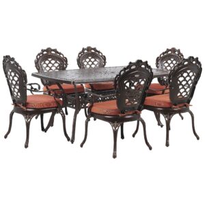 wohnli-moebel-suche-800000561533 Wohnli Möbelsuche - GARTENMÖBEL SET 6-Sitzer Aluminium dunkelbraun Lizzano