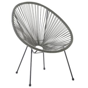 Wohnli Möbelsuche - RATTANSTUHL Kunststoff dunkelgrau 70 cm Acapulco II
