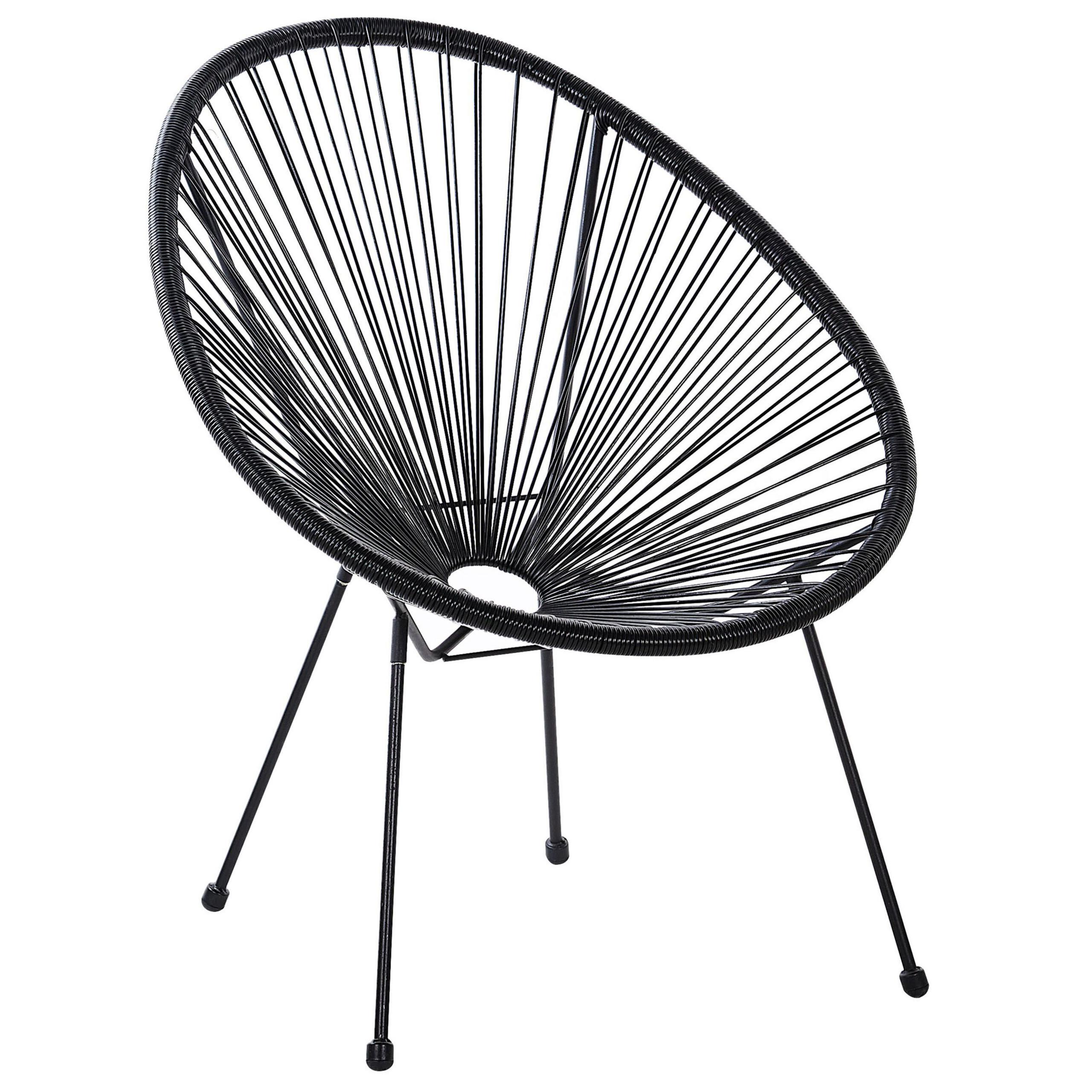 wohnli-moebel-suche-800000561542 Wohnli Möbelsuche - RATTANSTUHL Kunststoff schwarz 70 cm Acapulco II