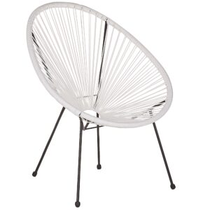 Wohnli Möbelsuche - RATTANSTUHL Kunststoff weiß 70 cm Acapulco II