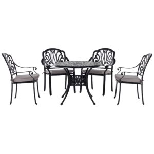 wohnli-moebel-suche-800000565229 Wohnli Möbelsuche - GARTENMÖBEL SET 4-Sitzer Aluminium schwarz Ancona