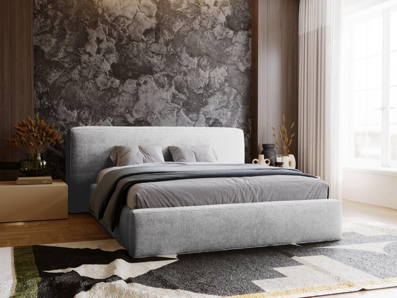 wohnli-moebel-suche-800000565647-1 POLSTERBETT Monza 180x200 Hellgrau Textil Graingold Möbel > Betten > Polsterbetten Grau
