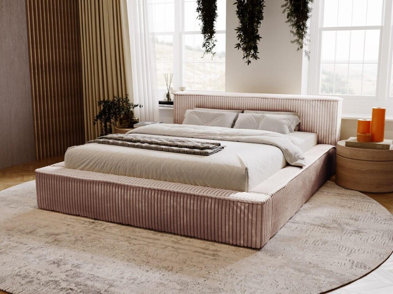 wohnli-moebel-suche-800000565721-1 POLSTERBETT Lago 140x200 Braun Textil Graingold Möbel > Betten > Polsterbetten Braun