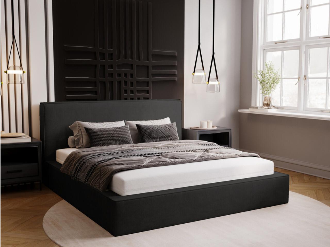wohnli-moebel-suche-800000565873-1 POLSTERBETT Monaco 180x200 Graphit Textil Graingold Möbel > Betten > Polsterbetten Grau