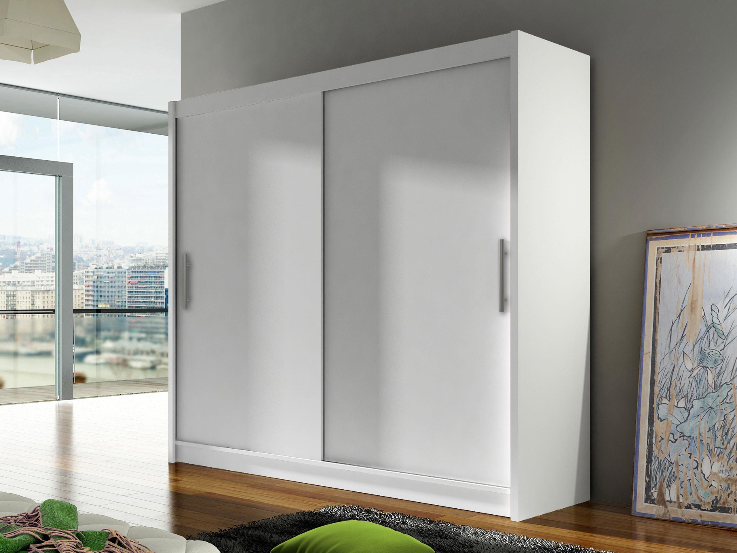 KLEIDERSCHRANK London I 180 Holzwerkstoff MIRJAN24 Möbel > Schränke > Kleiderschränke Weiß