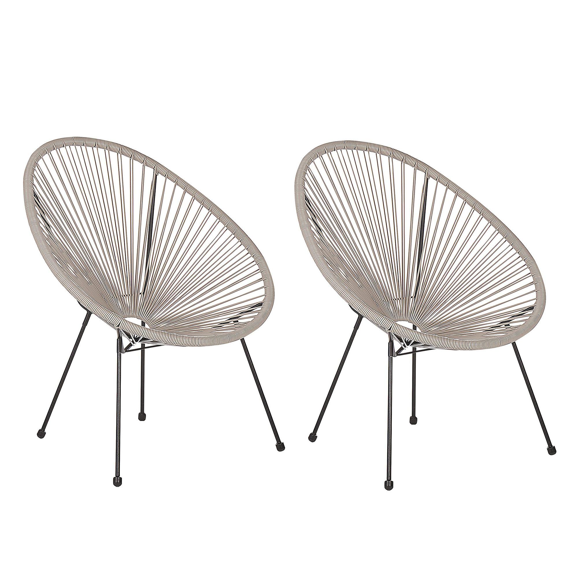 wohnli-moebel-suche-800000569440 Wohnli Möbelsuche - RATTANSTUHL 2er-SET Kunststoff hellgrau 70 cm Acapulco II