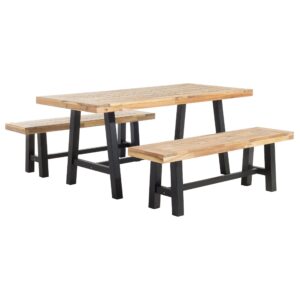 wohnli-moebel-suche-800000569773 Wohnli Möbelsuche - GARTENMÖBEL SET Akazienholz schwarz/hellbraun Scania