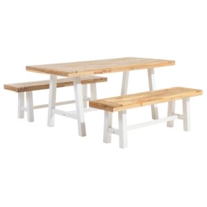 wohnli-moebel-suche-800000569777 Wohnli Möbelsuche - GARTENMÖBEL SET Akazienholz weiß/hellbraun Scania