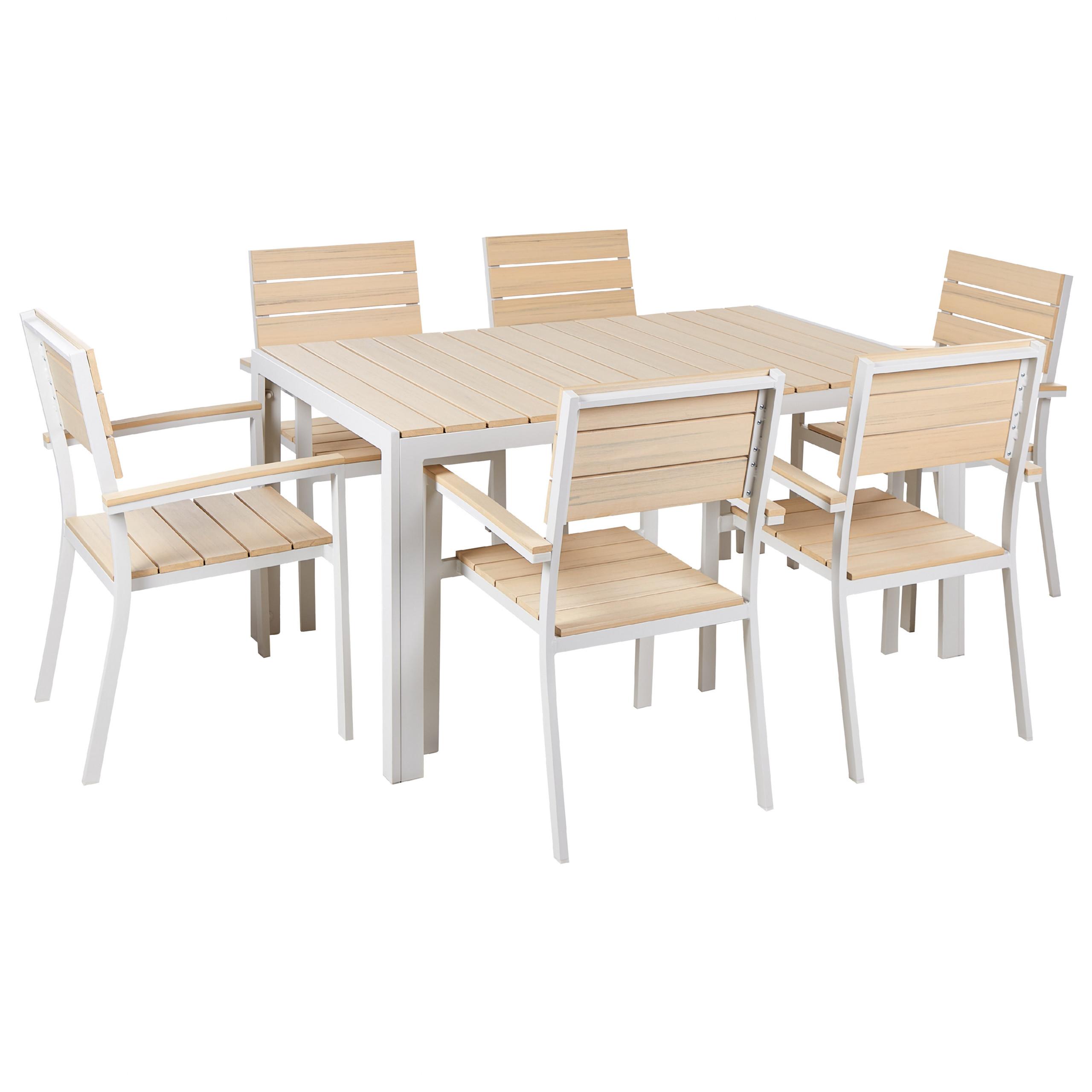 wohnli-moebel-suche-800000569795 Wohnli Möbelsuche - GARTENMÖBEL-SET 6-Sitzer Kunstholz beige/weiß Como